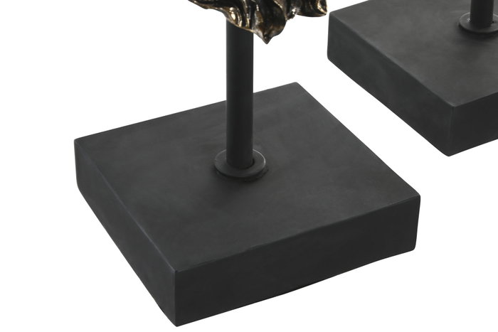 DKD Home Decor Figura de Resina León y Leona con Corona, Pack de 2