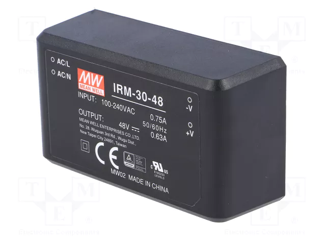MEAN WELL IRM-30-48 Convertidor AC/DC 30,2W 48VDC