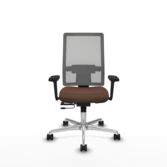 PIQUERAS Y CRESPO Silla de oficina Horna con mecanismo Sincro/Traslack Marrón y Gris PIQUERAS Y CRESPO Silla de oficina Horna con mecanismo Sincro/Traslack Marrón y Gris