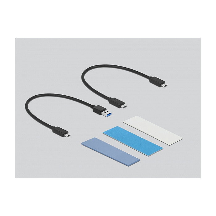 DeLOCK Caja externa combo USB Tipo-C para SSD M.2 NVMe PCIe o SATA 42638 DeLOCK Caja externa combo USB Tipo-C para SSD M.2 NVMe PCIe o SATA 42638