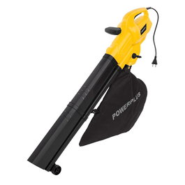 Powerplus Aspirador/Soplador de Hojas 3300W - 250 km/h, Tritura, Bolsa 40L