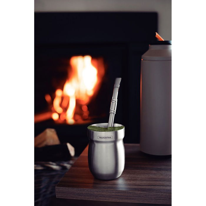 Tramontina Recipiente para Mate de Acero Inoxidable 240 ml