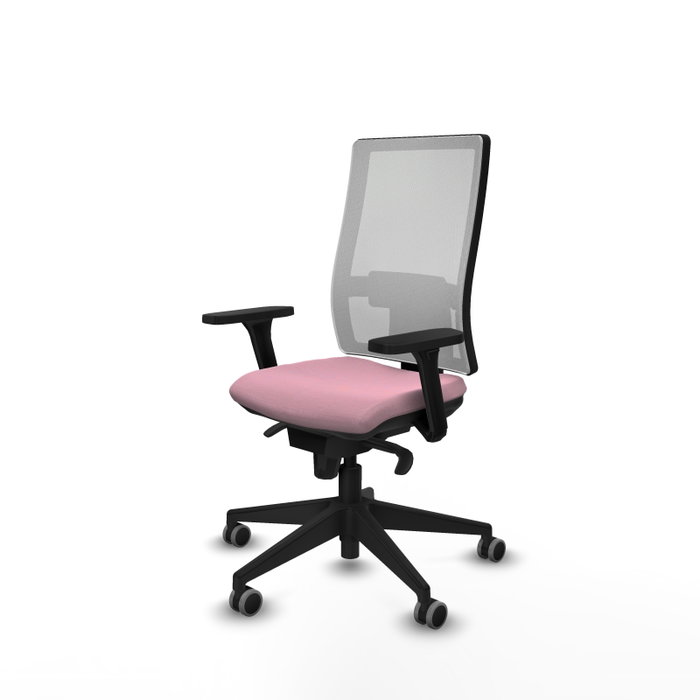 PIQUERAS Y CRESPO Silla de oficina Horna Rosa y Blanco con Mecanismo Sincro PIQUERAS Y CRESPO Silla de oficina Horna Rosa y Blanco con Mecanismo Sincro