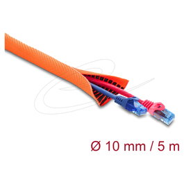 DeLOCK 19026 Funda protectora para cables naranja de doble capa