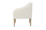 DKD Home Decor Silla de Fresno Tapizada en Poliéster Blanca