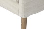 DKD Home Decor Silla de Fresno Tapizada en Poliéster Blanca
