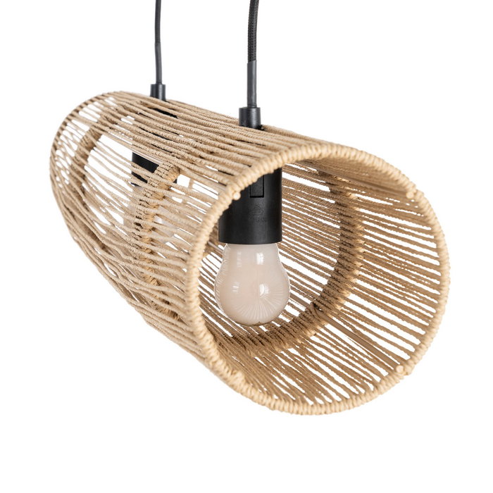 Lámpara Techo Crema Cuerda de Papel 60,50 X 13,50 cm