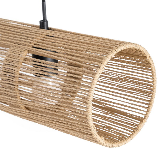 Lámpara Techo Crema Cuerda de Papel 60,50 X 13,50 cm