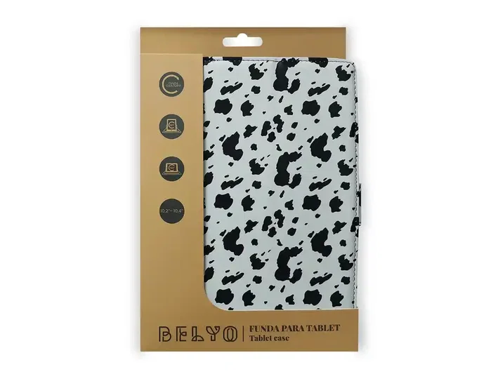Wondee Funda para tablet universal case cow 10,2/10,4 pulgadas