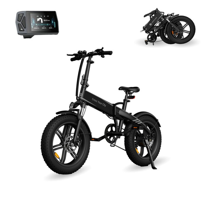 Bicicleta Eléctrica Xiaomi ADO A20F Beast 20" 250 W 120 km Negro Bicicleta Eléctrica Xiaomi ADO A20F Beast 20" 250 W 120 km Negro