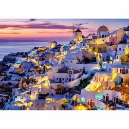 Ravensburger Puzzle de 1500 piezas Atardecer en Santorini, Colección Evasion