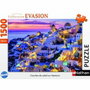 Ravensburger Puzzle de 1500 piezas Atardecer en Santorini, Colección Evasion