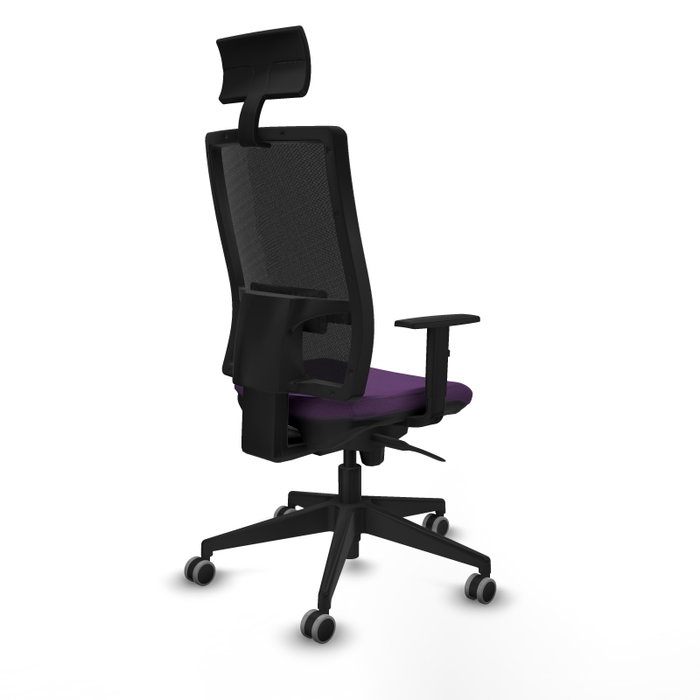 PIQUERAS Y CRESPO Silla de oficina Horna Morado/Negro