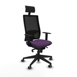 PIQUERAS Y CRESPO Silla de oficina Horna Morado/Negro