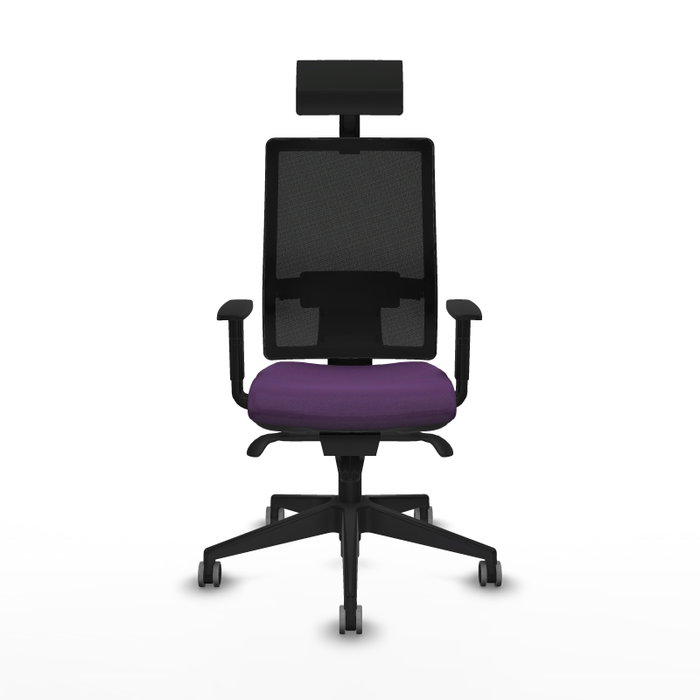 PIQUERAS Y CRESPO Silla de oficina Horna Morado/Negro