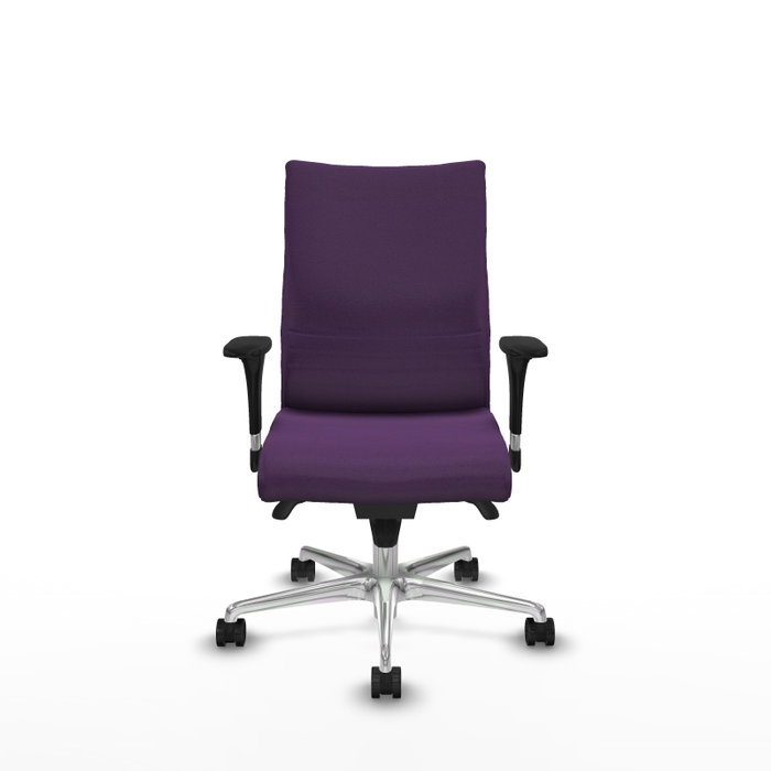 PIQUERAS Y CRESPO Silla Albacete Confidente Morada con Mecanismo Sincro y Base de Aluminio PIQUERAS Y CRESPO Silla Albacete Confidente Morada con Mecanismo Sincro y Base de Aluminio