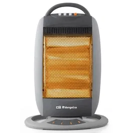 Orbegozo Estufa Halógena BP 5008 A Oscilante 1200W 3 Niveles de Potencia Emisión de Calor Instantánea
