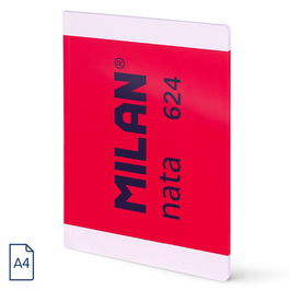 Libreta Milan Nata 624 Since 1918 A4 48H Liso 95G Rosa (Set de 3)