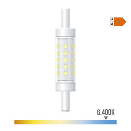 Edm Bombilla led lineal R7s 78 mm 5W 500 lm 6400K Luz Fría Regulable Ø15 x 78 mm