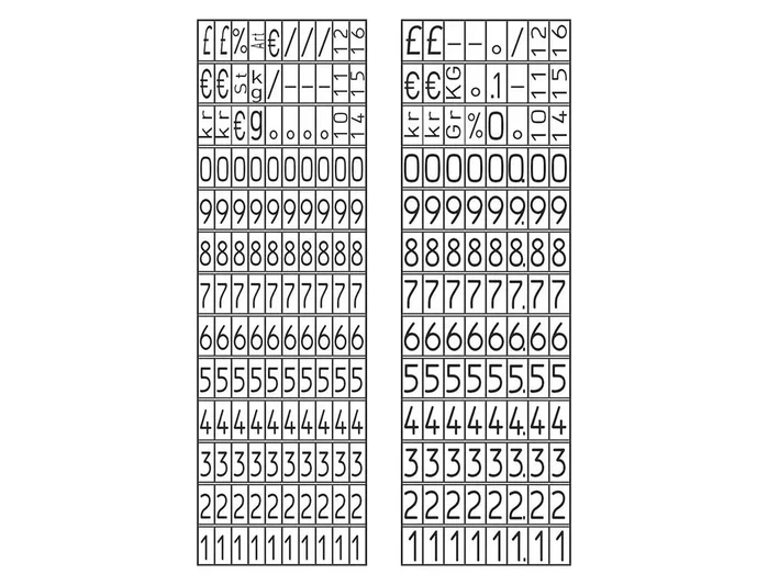 Avery Etiquetadora Marcaprecios 2 Líneas 18 Dígitos para Etiquetas 26x16 mm