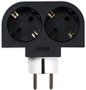 Simon Adaptador giratorio schuko 2 tomas 16a 250 v~