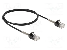 DeLOCK Cable de red RJ45 Cat.6A 1 m Negro