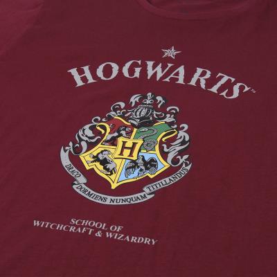 Pijama Largo Single Jersey Harry Potter Rojo 10 Años