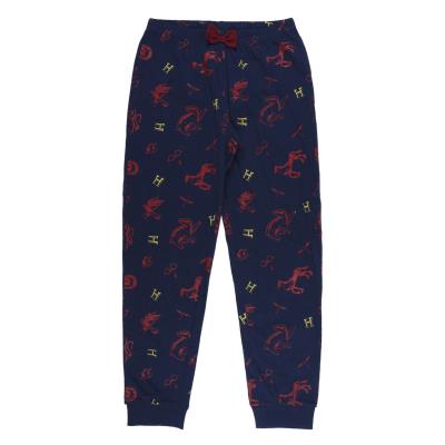 Pijama Largo Single Jersey Harry Potter Rojo 10 Años