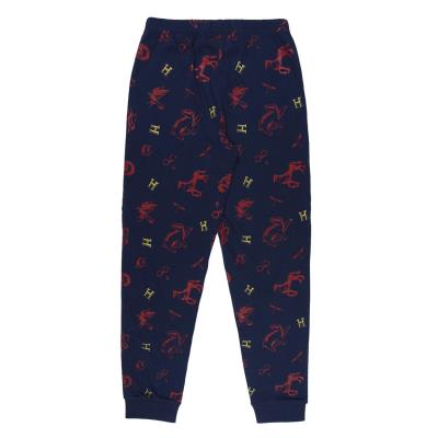 Pijama Largo Single Jersey Harry Potter Rojo 10 Años