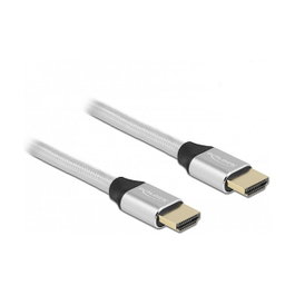 DeLOCK Cable HDMI Ultra High Speed 8K 60Hz 48 Gbps 3m Plata