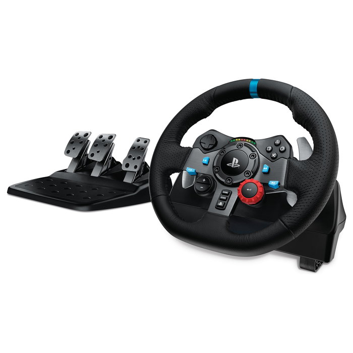 Logitech G29 + G435 Negro Volante Pedales Auriculares Gaming PC PS4 PS5 PS3 USB Aluminio