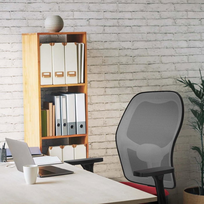 PIQUERAS Y CRESPO Silla de oficina Jorquera con mecanismo Sincro, Azul marino y Blanco PIQUERAS Y CRESPO Silla de oficina Jorquera con mecanismo Sincro, Azul marino y Blanco