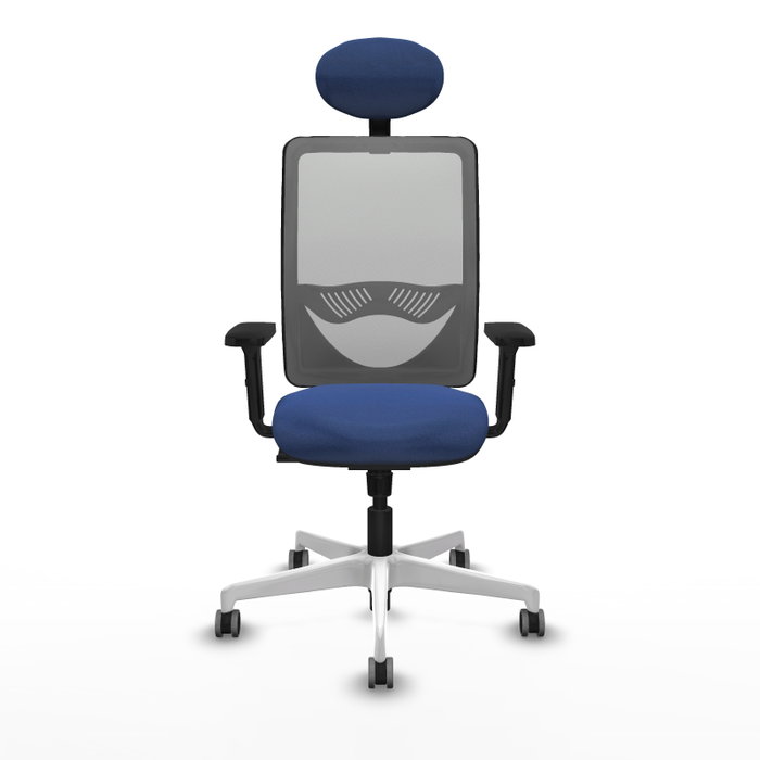 PIQUERAS Y CRESPO Silla de oficina Zulema con mecanismo Sincro, Azul marino y Gris PIQUERAS Y CRESPO Silla de oficina Zulema con mecanismo Sincro, Azul marino y Gris