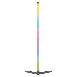 Realpower 415856 Light Stick LED Standleuchte RGBIC, 60 Bombillas LED RGBIC, 8W, 1047mm, Negro, Control Remoto