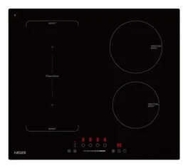 Haeger Flexi Boost 7200 Placa de Inducción de 4 Zonas, Negro