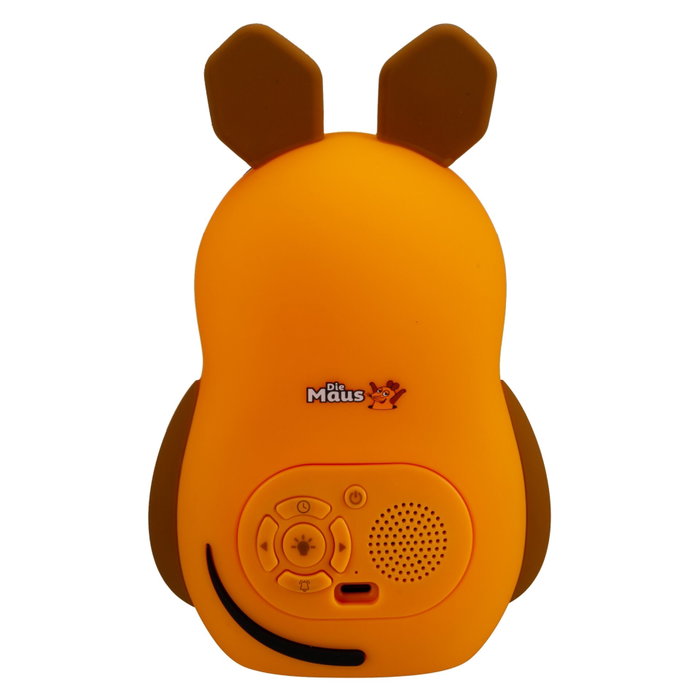 DieMaus Despertador con Luz para Niños - Ratón Naranja