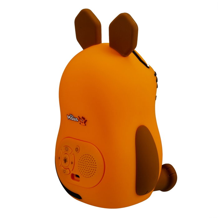 DieMaus Despertador con Luz para Niños - Ratón Naranja