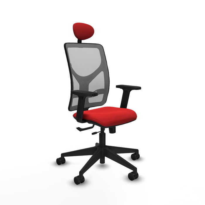 PIQUERAS Y CRESPO Silla de oficina Motilla con mecanismo Sincro/Traslack, Rojo y Gris PIQUERAS Y CRESPO Silla de oficina Motilla con mecanismo Sincro/Traslack, Rojo y Gris
