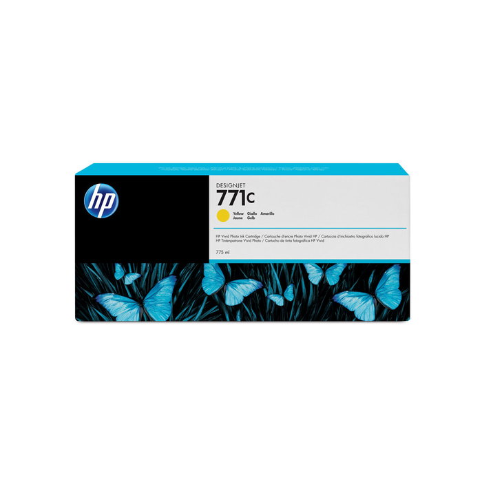 HP 771C Cartucho de Tinta Amarillo 775ml para DesignJet Z6200, Z6610 y Z6810 HP 771C Cartucho de Tinta Amarillo 775ml para DesignJet Z6200, Z6610 y Z6810