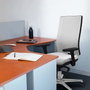 PIQUERAS Y CRESPO Silla de oficina Horna con mecanismo Sincro, Blanco y Negro