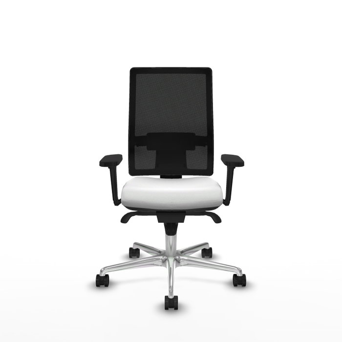 PIQUERAS Y CRESPO Silla de oficina Horna con mecanismo Sincro, Blanco y Negro PIQUERAS Y CRESPO Silla de oficina Horna con mecanismo Sincro, Blanco y Negro