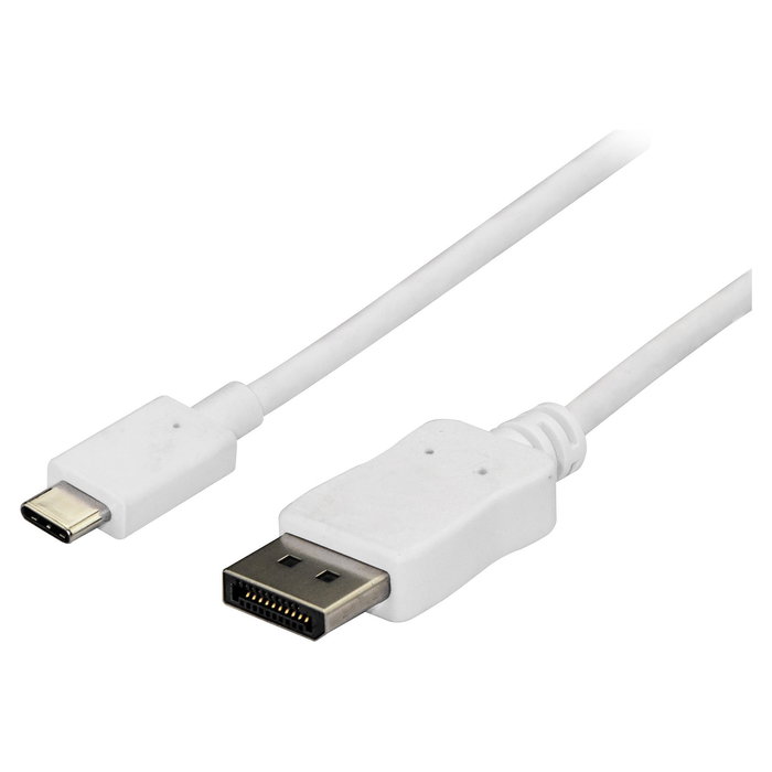 StarTech.com Cable 1.8m USB-C a DisplayPort 1.2 - 4K@60Hz HDR, Compatible con Thunderbolt 3, Blanco - Adaptador USB Tipo C a DP, HBR2, Plug & Play StarTech.com Cable 1.8m USB-C a DisplayPort 1.2 - 4K@60Hz HDR, Compatible con Thunderbolt 3, Blanco - Adaptador USB Tipo C a DP, HBR2, Plug & Play