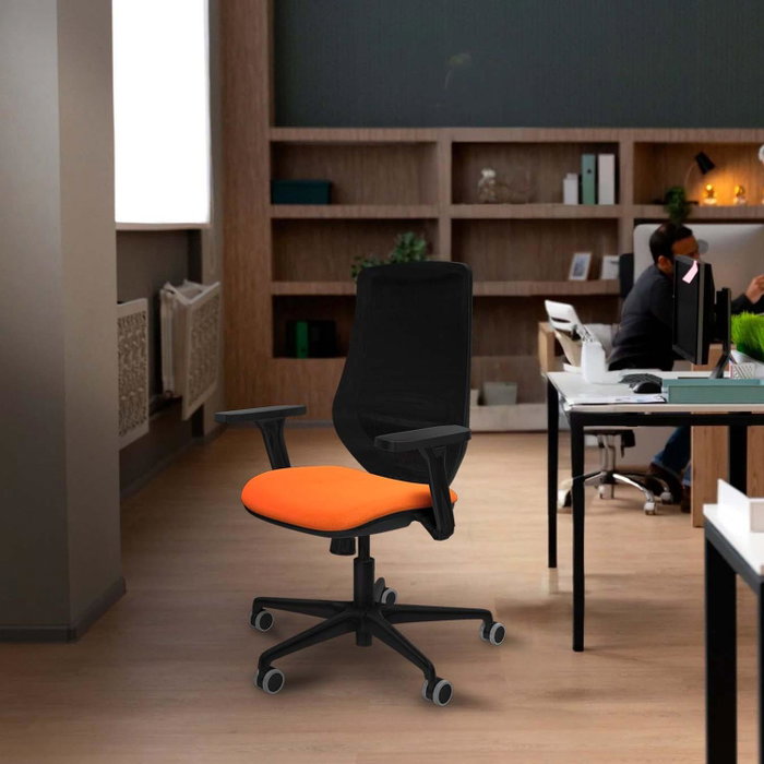 PIQUERAS Y CRESPO Silla de oficina Mardos con mecanismo Sincro, Marrón oscuro y Negro PIQUERAS Y CRESPO Silla de oficina Mardos con mecanismo Sincro, Marrón oscuro y Negro