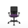 PIQUERAS Y CRESPO Silla de oficina Yunquera Morado y Negro