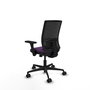 PIQUERAS Y CRESPO Silla de oficina Yunquera Morado y Negro