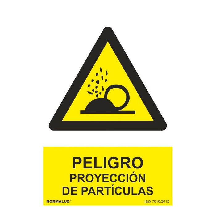 NMZ Señal Peligro Proyección de Partículas PVC 21 x 30 cm NMZ Señal Peligro Proyección de Partículas PVC 21 x 30 cm