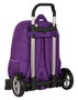 Mochila Escolar con Ruedas Real Valladolid C.F. Morado 32 x 44 x 16 cm