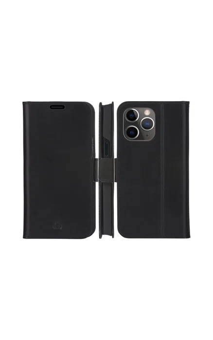 dbramante1928 Copenhagen Slim Funda Cartera con 3 Bolsillos, Cierre Magnético, Cuero de Grano Entero Negro para Apple iPhone 13 Pro (15,5 cm / 6.1")