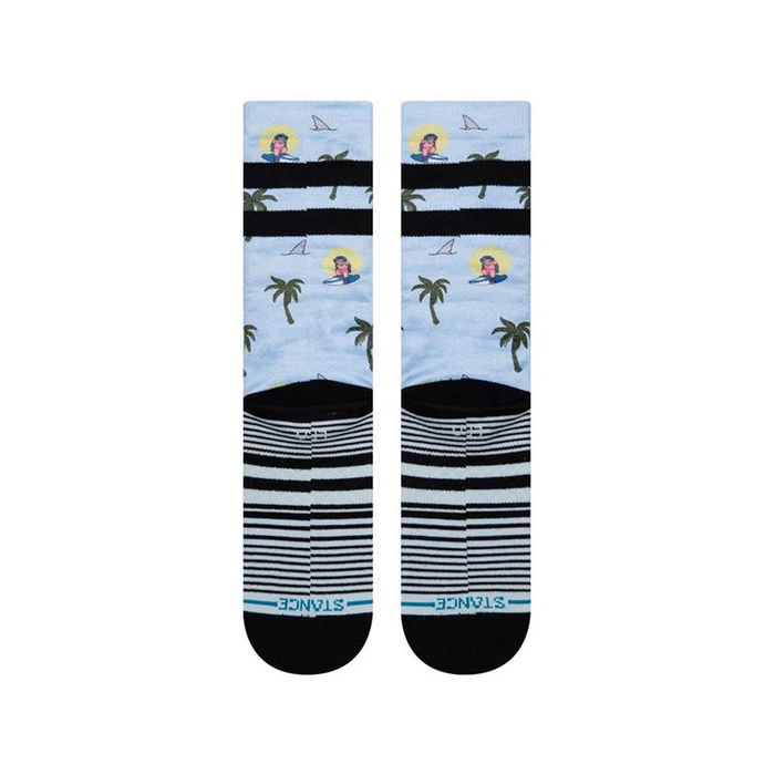 Calcetines Deportivos Stance Aloha Monkey Staple Azul claro