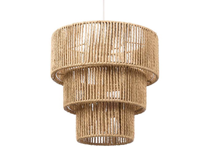 GIFTDECOR Lámpara Triple Cuerda Grande Marrón